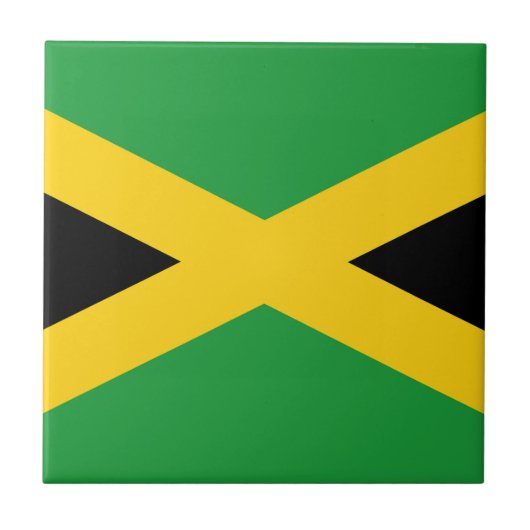 Jamaicaanse vlag tegeltje (Voorkant)