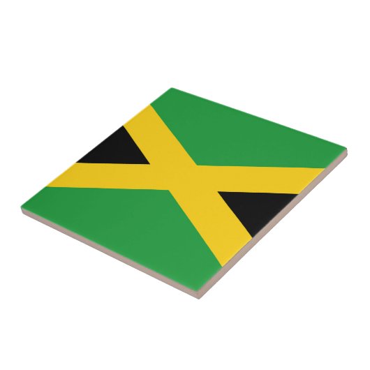 Jamaicaanse vlag tegeltje (Zijkant)