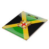 Jamaicaanse vlag tegeltje (Zijkant)