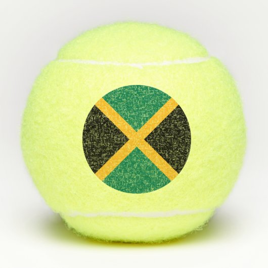 Jamaicaanse vlag tennisballen (Voorkant)