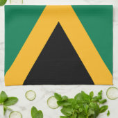 Jamaicaanse vlag theedoek (Gevouwen)