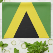 Jamaicaanse vlag theedoek (Gevouwen)
