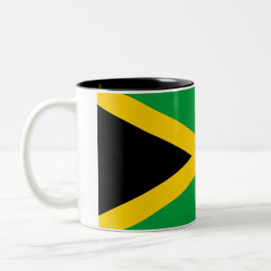 Jamaicaanse vlag tweekleurige koffiemok