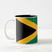 Jamaicaanse vlag tweekleurige koffiemok (Links)