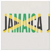 Jamaicaanse vlag van Jamaica Stof (Close Up)