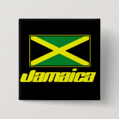 Jamaicaanse vlag vierkante button 5,1 cm (Voorkant)