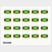Jamaicaanse vlag vierkante sticker (Vel)
