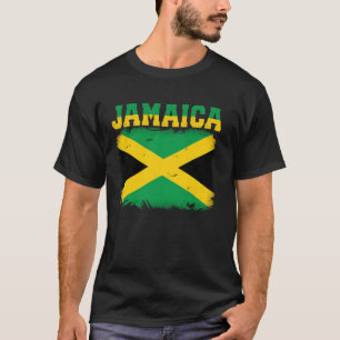 Jamaicaanse Vlag Vintage Jamaica Souvenir Liefde R T-shirt