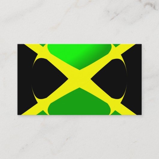 Jamaicaanse vlag visitekaartje (Voorkant)
