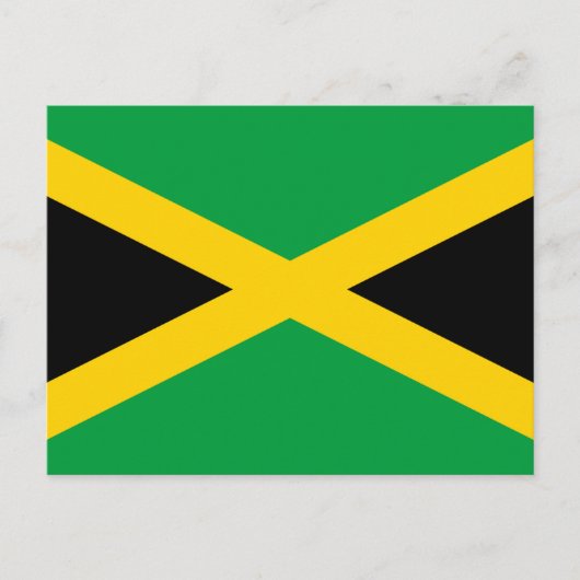 Jamaicaanse vlag, vlag van Jamaica Briefkaart (Voorkant)