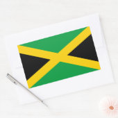 Jamaicaanse vlag, vlag van Jamaica Rechthoekige Sticker (Envelop)