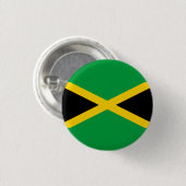 Jamaicaanse vlag, vlag van Jamaica Ronde Button 3,2 Cm (Voorkant /achterkant)