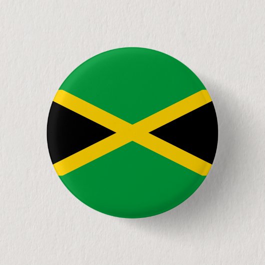 Jamaicaanse vlag, vlag van Jamaica Ronde Button 3,2 Cm (Voorkant)