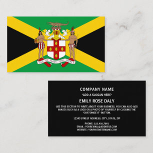 Jamaicaanse Vlag & Wapen, Vlag van Jamaica Visitekaartje