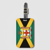 Jamaicaanse vlag/wapenschild bagagelabel (Voorkant (verticaal))