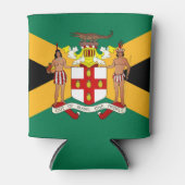 Jamaicaanse vlag/wapenschild blikjeskoeler (Voorkant)