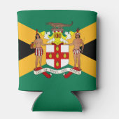 Jamaicaanse vlag/wapenschild blikjeskoeler (Achterkant)