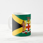 Jamaicaanse vlag/wapenschild koffiemok (Voorkant links)