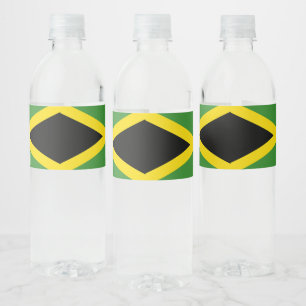 Jamaicaanse vlag waterfles etiket