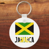 Jamaicaanse Vlag & Woord Sleutelhanger (Voorkant)