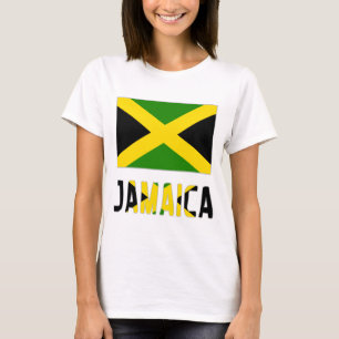 Jamaicaanse vlag & woord t-shirt