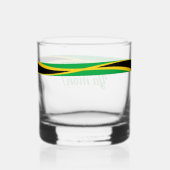 Jamaicaanse Vlag Ya Mon Whisky Glas (Achterkant)