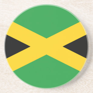 Jamaicaanse vlag zandsteen onderzetter