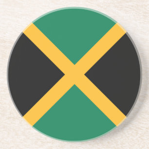 Jamaicaanse vlag zandsteen onderzetter