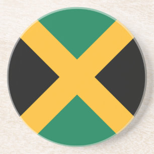 Jamaicaanse vlag zandsteen onderzetter