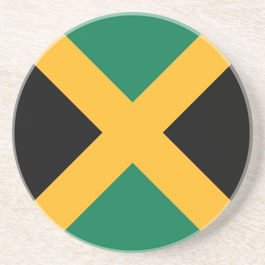 Jamaicaanse vlag zandsteen onderzetter (Voorkant)