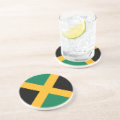 Jamaicaanse vlag zandsteen onderzetter (Zijkant)