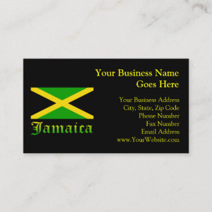 Jamaicaanse vlag, Zwart, Groen en Geel Visitekaartje