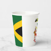 Jamaicaanse vlaggen wapenbekertjes papieren bekers (Links)