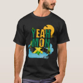 Jamaicaanse vlagkleuren en design. Jamaica Island T-shirt (Voorkant)