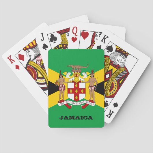 Jamaicaanse vlagspelen, Jamaica-speelkaarten Pokerkaarten (Achterkant)