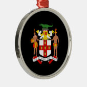 Jamaicaanse wapenschild metalen ornament (Rechts)