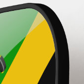 Jamaicaanse wapenschild pickleball paddle (Links Detail)