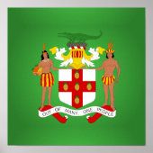Jamaicaanse wapenschild poster (Voorkant)