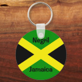 JamaicaFlag, Negril, Jamaica Sleutelhanger (Voorkant)