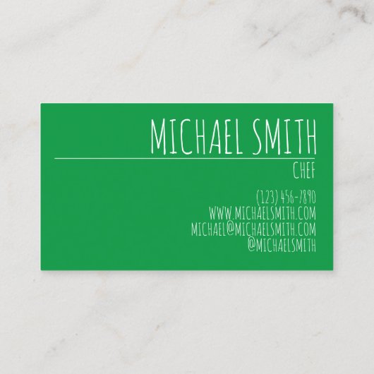 Jamaican Ackee and Saltfish Cod Food Caterer Chef Visitekaartje (Achterkant)