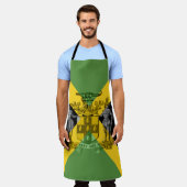 Jamaican All-Over Print Apron Schort (Gedragen)