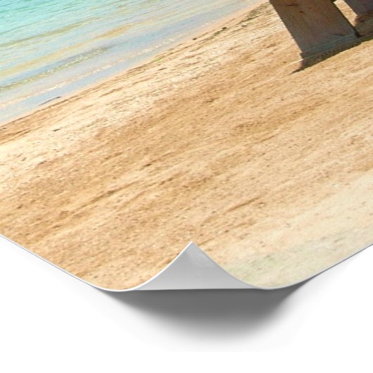 Jamaican Beach Poster (Hoek)