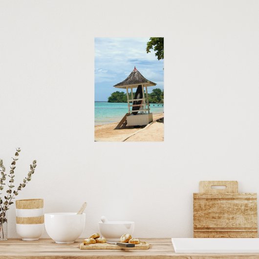 Jamaican Beach Poster (Keuken)