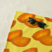 Jamaican Beef Patty Patties Pastry Persoonlijk Strandlaken (In situ)