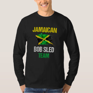 Jamaican Bobsled Team Jamaican Flag Bobsled Coun T-shirt