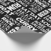 Jamaican Caribbean Chef Patroon Verjaardag Cadeaupapier (Hoek)