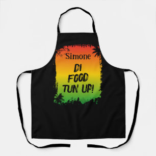 Jamaican Chef Food Quote Rasta Schort