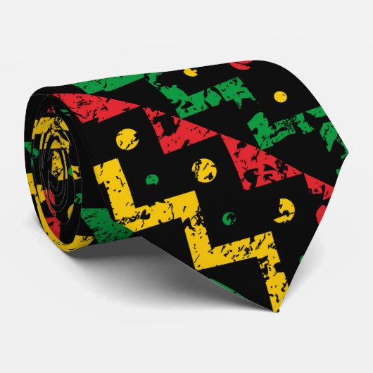 Jamaican Colorful Men's Tie Stropdas (Opgerold)