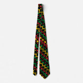 Jamaican Colorful Men's Tie Stropdas (Achterkant)