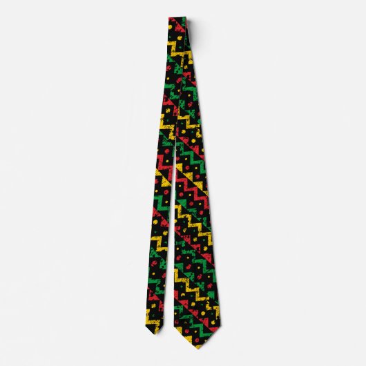 Jamaican Colorful Men's Tie Stropdas (Achterkant)